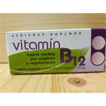 Vitamín B12 Melts 60tbl NATURVITA                                               